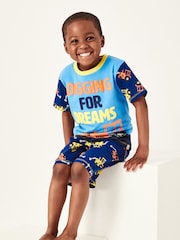 Harry Bear Blue 100% Cotton Digger Pyjamas - Image 3 of 4