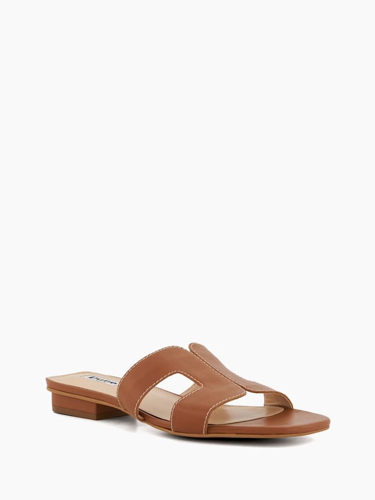 Lichtbruin - Dune London geklede Loupe slippers - Image 5 of 7