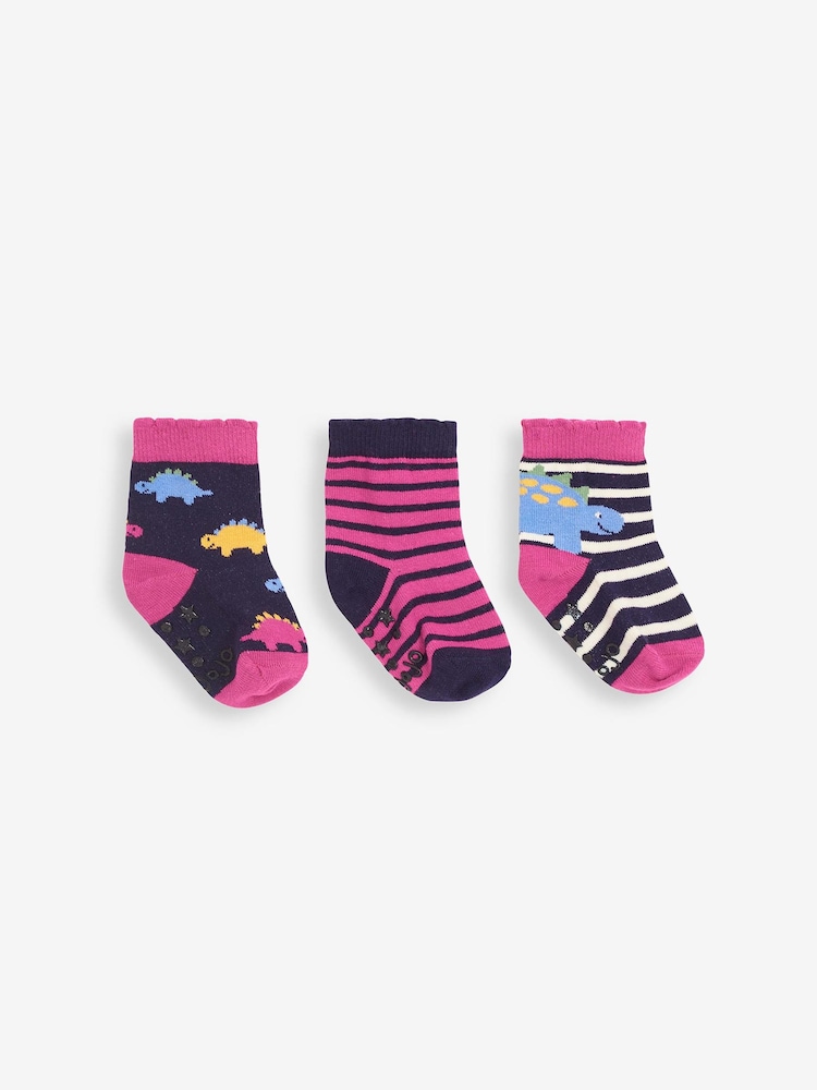 Jojo Maman Bébé – Dino-Socken im 3er-Pack - Bild 1 von 1 Jojo Maman Bébé – Dino-Socken im 3er-Pack - Bild 1 von 1