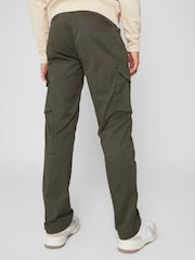 Threadbare Khaki Cotton Cargo Trousers With Stretch - Image 2 of 4