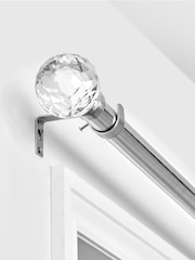 Chrome 35mm Isabel Extendable Curtain Pole Kit - Image 2 of 5