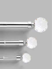 Chrome 35mm Isabel Extendable Curtain Pole Kit - Image 5 of 5