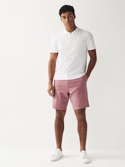 Pink Slim Fit Stretch Chinos Shorts - Image 2 of 8