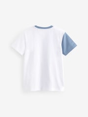 modra/bela - z izrazitim barvnim vzorcem 100% Cotton majica 3 Pack (3-16yrs) - Slika 2 iz 3