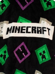 Character Black/Green Licensing Boys Minecraft 100% Cotton Poncho - Image 4 of 4
