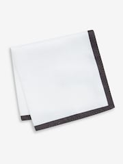 Black/White Bow Tie And Pocket Square Set - Image 2 of 5