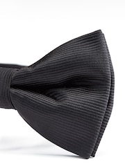 Black/White Bow Tie And Pocket Square Set - Image 5 of 5