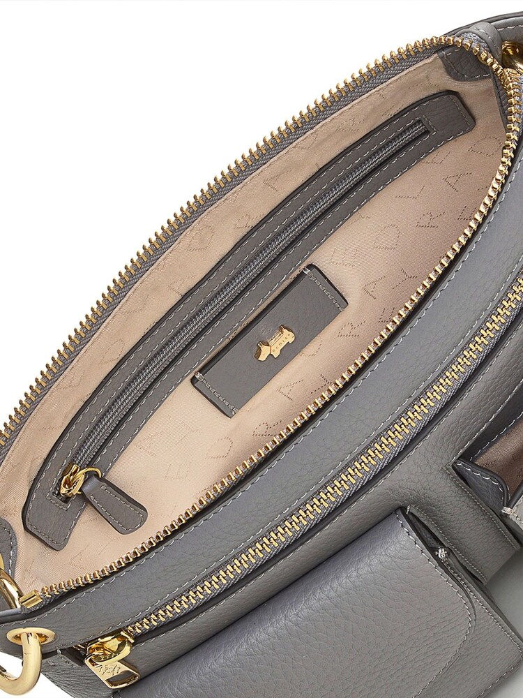 Radley London Medium Grey Berwick Street Zip Top Cross-Body Bag - Image 4 of 4