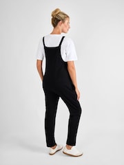 JoJo Maman Bébé Black Jersey Maternity Dungarees - Image 2 of 4