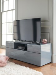 Grey Sloane Glass Collection Luxe Up to 55" TV Stand - Image 1 of 7