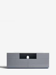 Grey Sloane Glass Collection Luxe Up to 55" TV Stand - Image 2 of 7