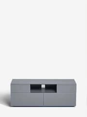 Grey Sloane Glass Collection Luxe Up to 55" TV Stand - Image 6 of 7
