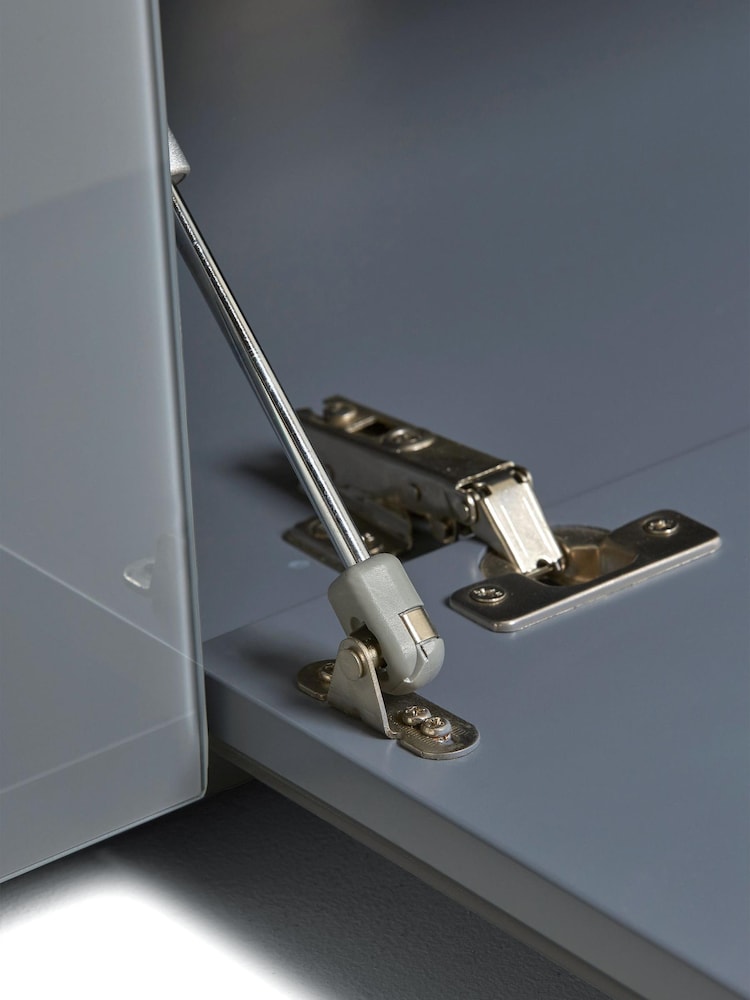 Grey Sloane Glass Collection Luxe Up to 55" TV Stand - Image 7 of 7