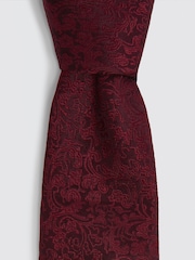 Vino tinto - Corbata con diseño floral en espiral de MOSS - Imagen 2 de 2