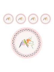 Cath Kidston Set of 4 Cream Round Placemats & Coasters - Image 2 of 3