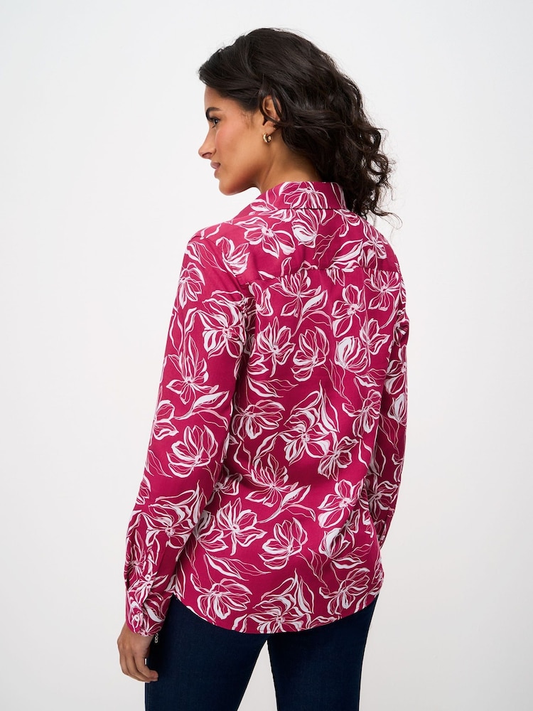 Crew Clothing Pink Viscose Twill Drapey Shirt - Image 2 of 5