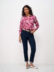 Crew Clothing Pink Viscose Twill Drapey Shirt - Image 3 of 5