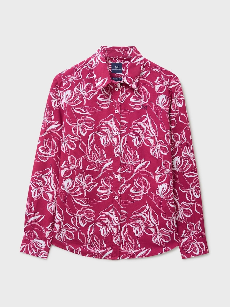 Crew Clothing Pink Viscose Twill Drapey Shirt - Image 5 of 5