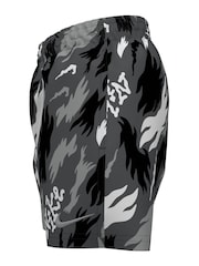 Nike Black 4 Inch Print Volley Swim Shorts - Image 5 of 5