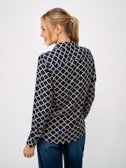 Crew Clothing Blue Viscose Twill Drapey Shirt - Image 2 of 5