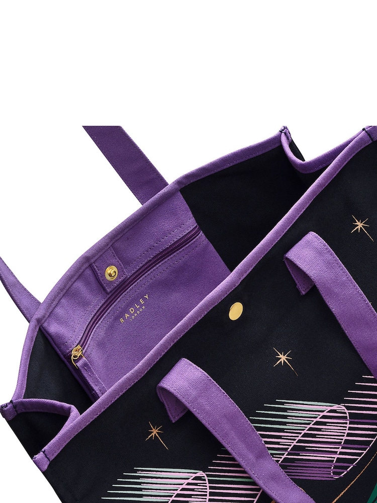 Radley London Large Blue Wandering Star Open Top Tote Bag - Image 4 of 4