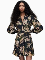 AllSaints Green Dana Francoise Dress - Image 6 of 7