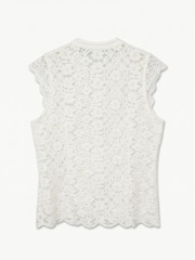 VERO MODA White Sleeveless Mandarin Lace Top - Image 6 of 6