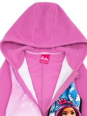 Vanilla Underground Pink Barbie Unisex Kids Fleece All-In-One - Image 3 of 5