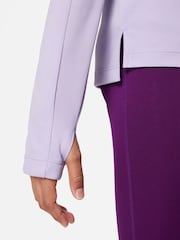 Nike Purple Lilac Dri-FIT Long Sleeve Half Zip Top - Image 4 of 5