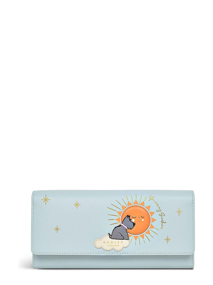 Radley London Large Green You Are My Sunshine Flapover Matinee Purse - Image 1 of 4 Radley London Large Green You Are My Sunshine Flapover Matinee Purse - Image 1 of 4