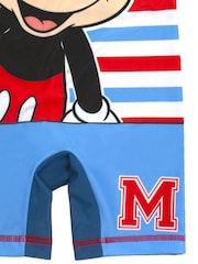 Vanilla Underground Blue Disney Mickey Mouse Licensing Boys Short Sleeve Swimsuit - Image 3 of 5