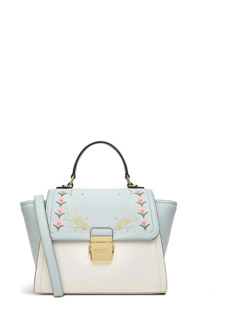 Radley London Medium Cordelia Street Floral Flapover Grab White Bag - Image 1 of 4