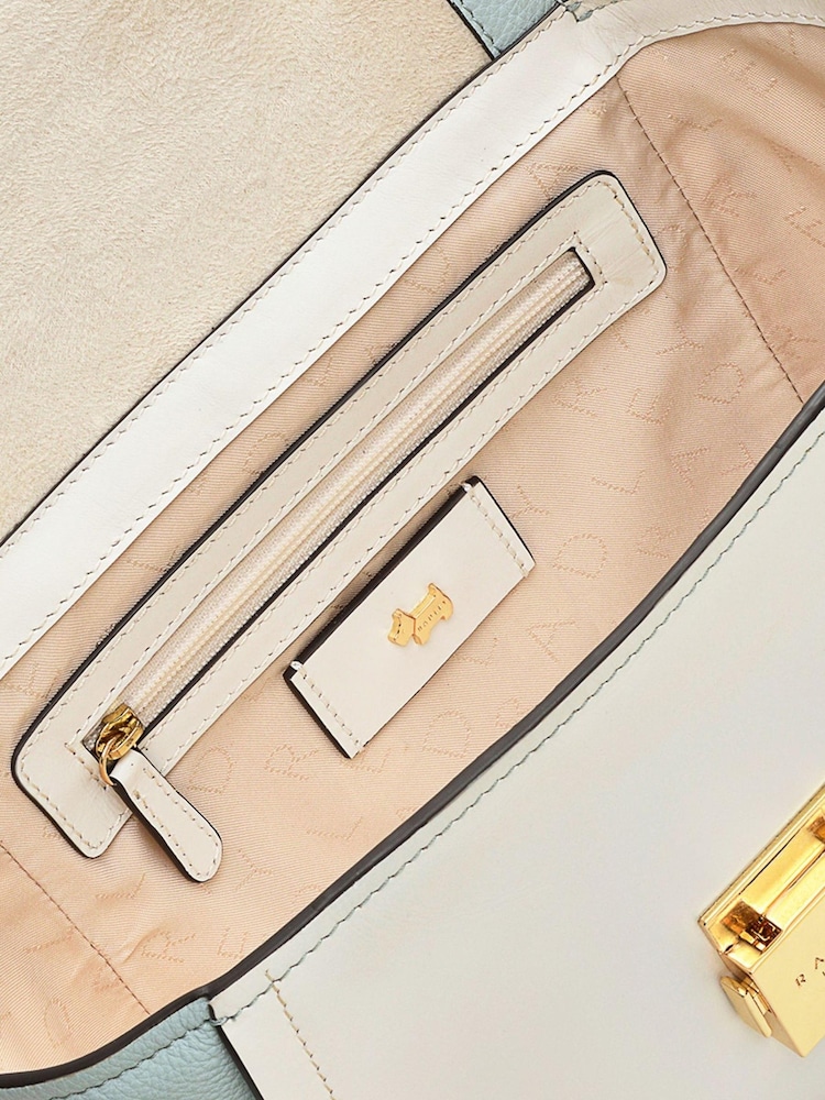 Radley London Medium Cordelia Street Floral Flapover Grab White Bag - Image 4 of 4