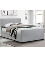 Julian Bowen Grey Capri Fabric Storage Bed - Image 1 of 4