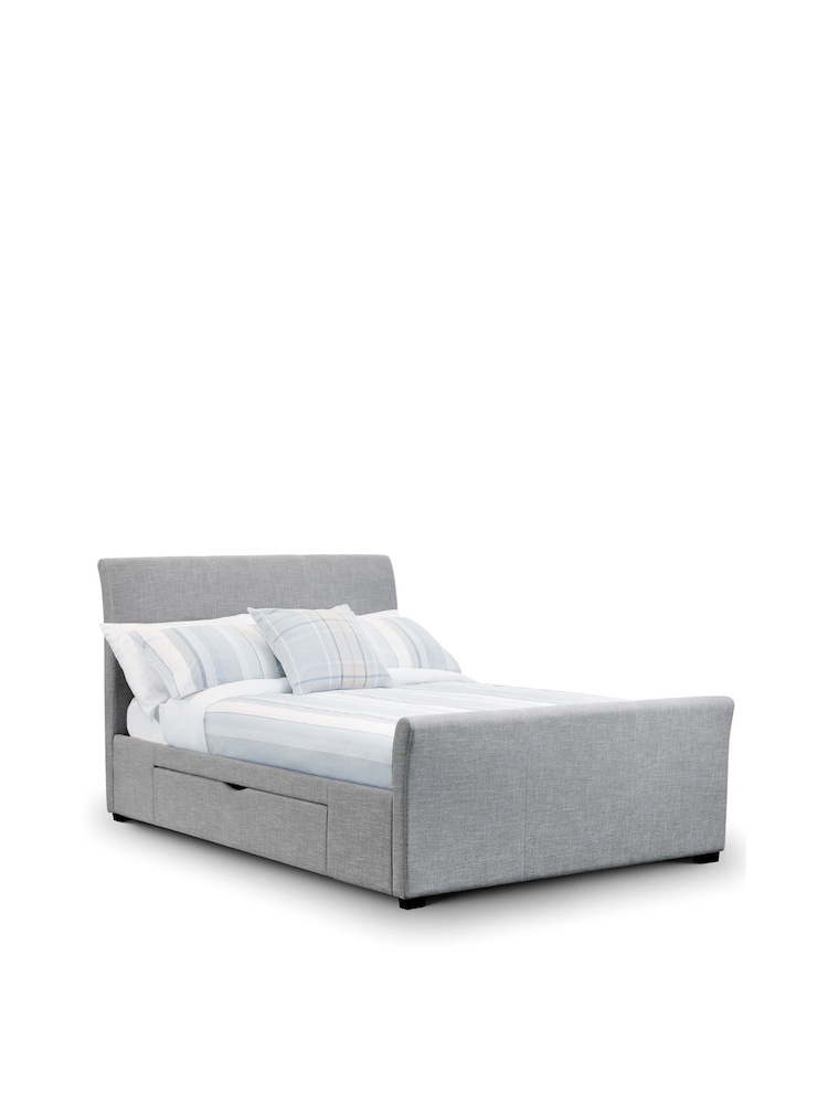 Julian Bowen Grey Capri Fabric Storage Bed - Image 2 of 4