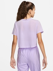 Nike Lilac Purple One Classic Breathable Dri-FIT Short-Sleeve Top - Image 2 of 6