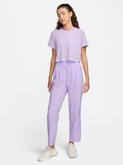 Nike Lilac Purple One Classic Breathable Dri-FIT Short-Sleeve Top - Image 4 of 6