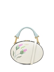 Radley London Small Basil Street Floral Zip Around Grab White Bag - Image 2 of 5