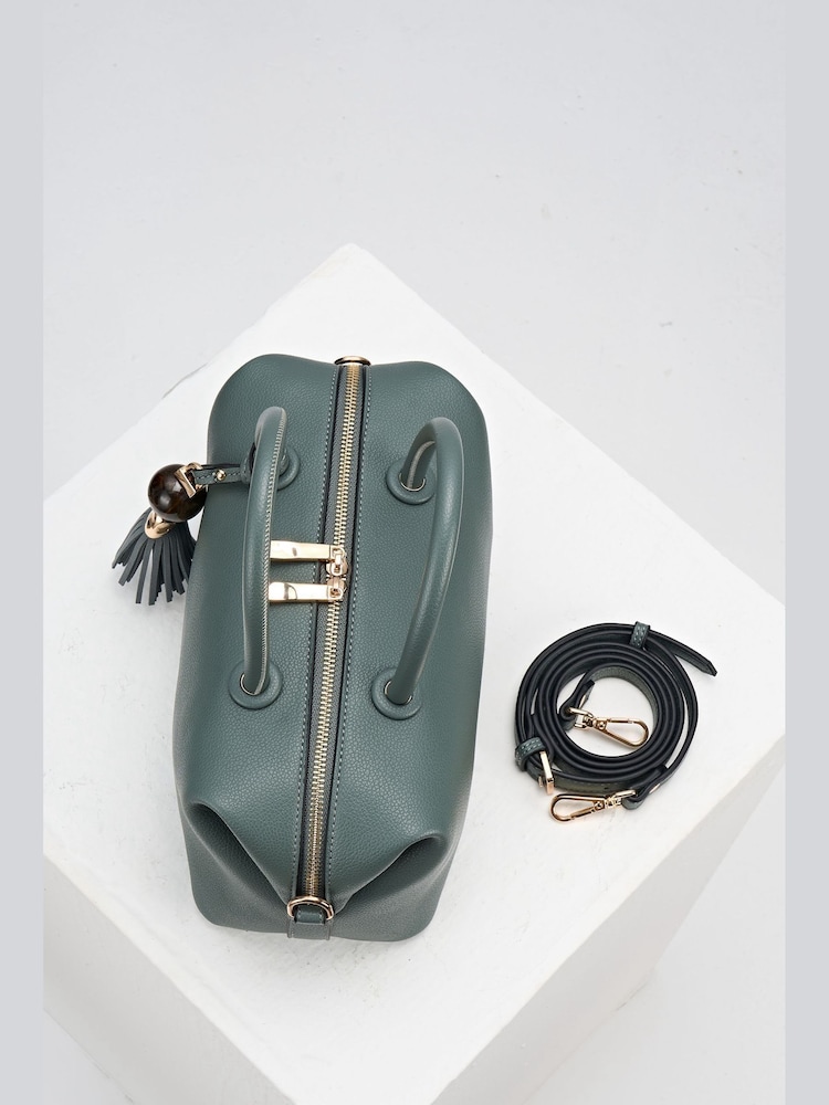 Жасыл - Luella Grey Alessia Bowler Tote - 5суретінің 5 суреті Жасыл - Luella Grey Alessia Bowler Tote - 5суретінің 5 суреті