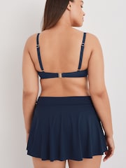 Navy Blue Swim Skirt Bikini Bottoms - Image 2 of 5