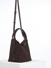Maro Ciocolată - Luella Grey Roxanne Grab Handle Bag - Imaginea 6 din 7