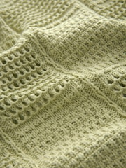 Green Tie Front Stitch Detail Cardigan - Image 7 of 7