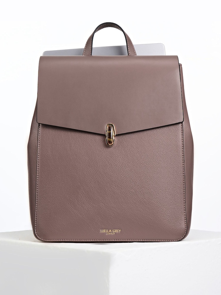 Luella Grey Nude Casey Laptop Backpack - Image 1 of 4 Luella Grey Nude Casey Laptop Backpack - Image 1 of 4