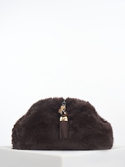 Luella Grey Brown Indigo Oversized Clutch - Image 2 of 4