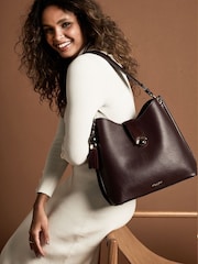 Luella Grey Purple Andrea Hobo Bag - Image 2 of 6