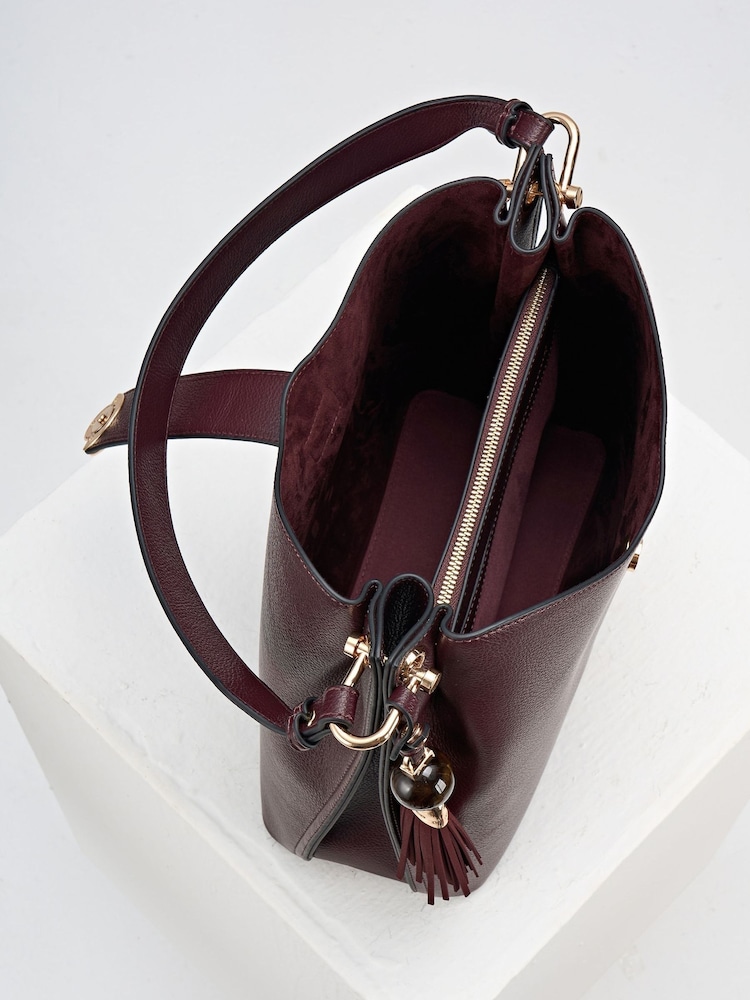 Luella Grey Purple Andrea Hobo Bag - Image 6 of 6 Luella Grey Purple Andrea Hobo Bag - Image 6 of 6