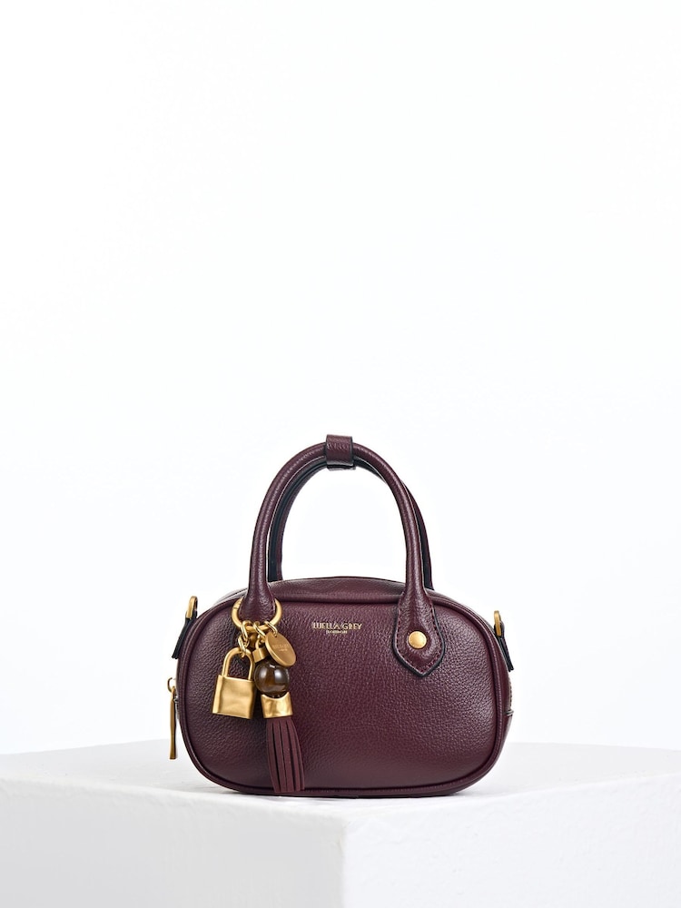 Luella Grey Purple Ruthanna Mini Bowler - Image 1 of 3 Luella Grey Purple Ruthanna Mini Bowler - Image 1 of 3