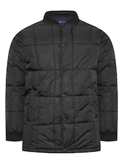 BadRhino Big & Tall Black Quilted Bomber Jacket - Image 1 of 4