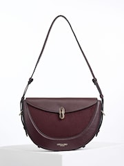 Luella Grey Purple Angelina Multiway Shoulder Saddle Bag - Image 3 of 5