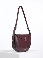 Luella Grey Purple Angelina Multiway Shoulder Saddle Bag - Image 4 of 5